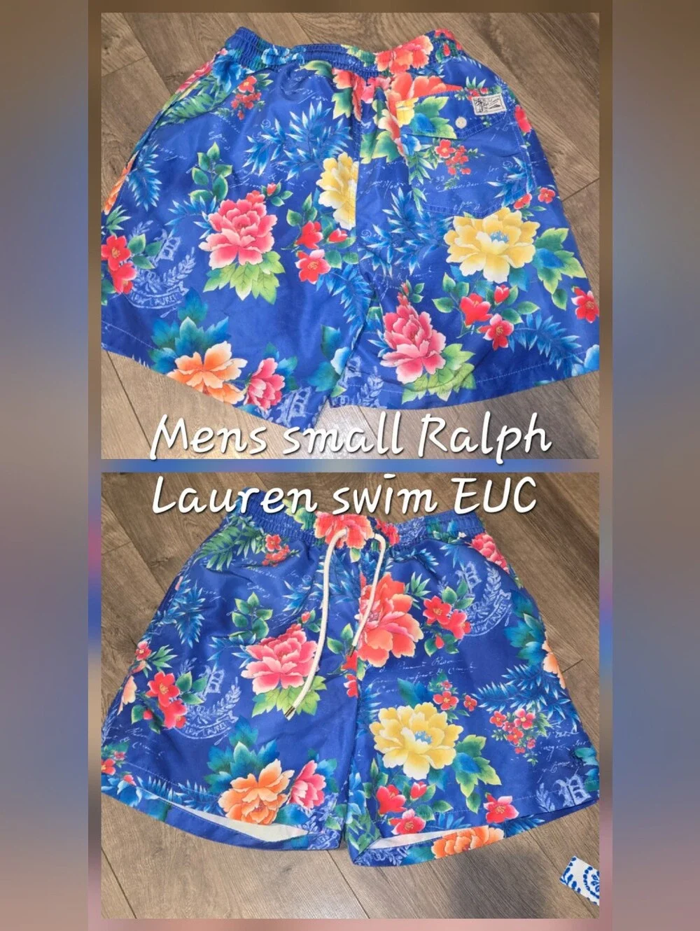 Polo by Ralph Lauren Blue Floral Swim Shorts
